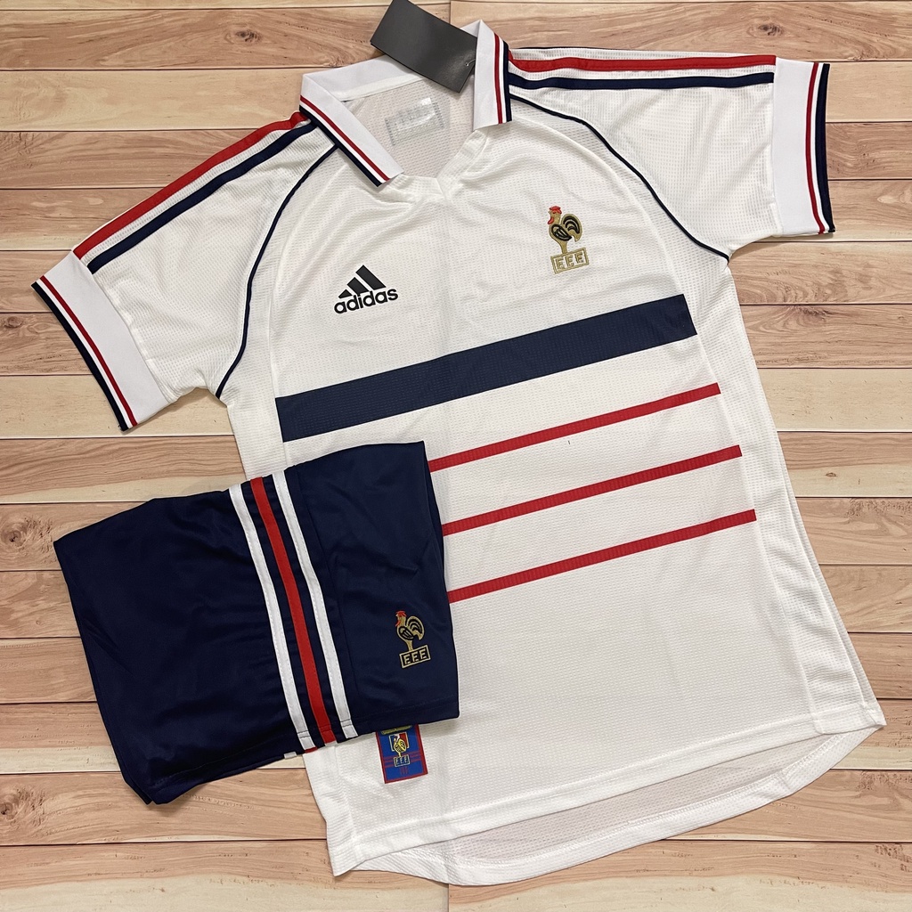 Áo Bóng Đá Đội Tuyển Pháp WC 2022 - Chuẩn Mẫu Thi Đấu - Vải Polyester Gai Thái Cao Cấp