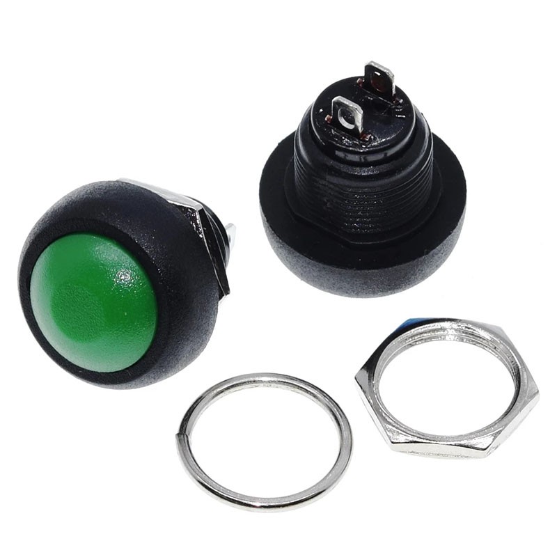 Set 10 Nút Nhấn Tắt / Mở Chống Thấm Nước 12mm PBS-33B