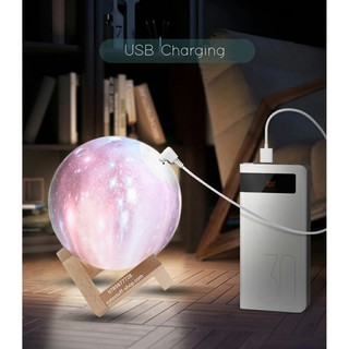 Đèn Ngủ Mặt Trăng 3D Galaxy Cảm Ứng