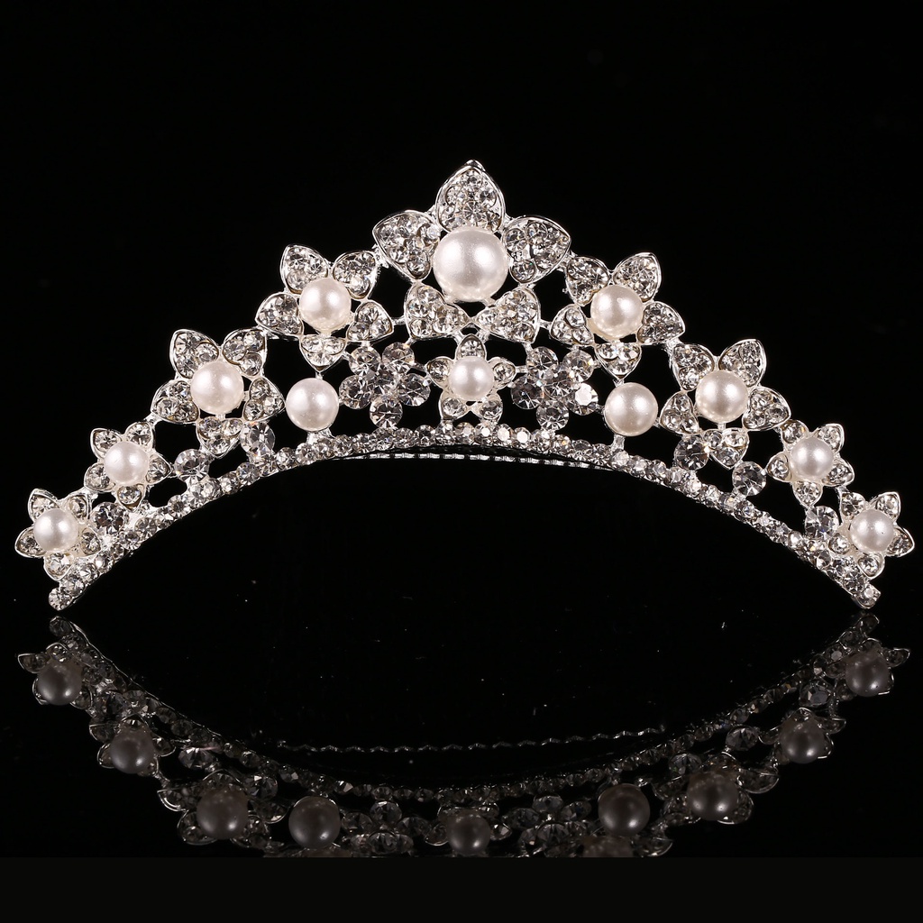 Cài tóc YeYi hình vương miện đính ngọc trai sang trọng cho cô dâu