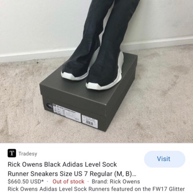 Pass Rick Owens level socks