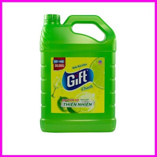 [Mẫu mới] Nước rửa chén Gift hương Trà Chanh can 3.8L