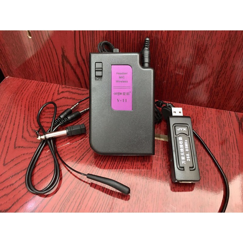 Micro đeo tai không dây v11 dùng trợ giảng, thuyết trình, Karaoke, MC, bán hàng,