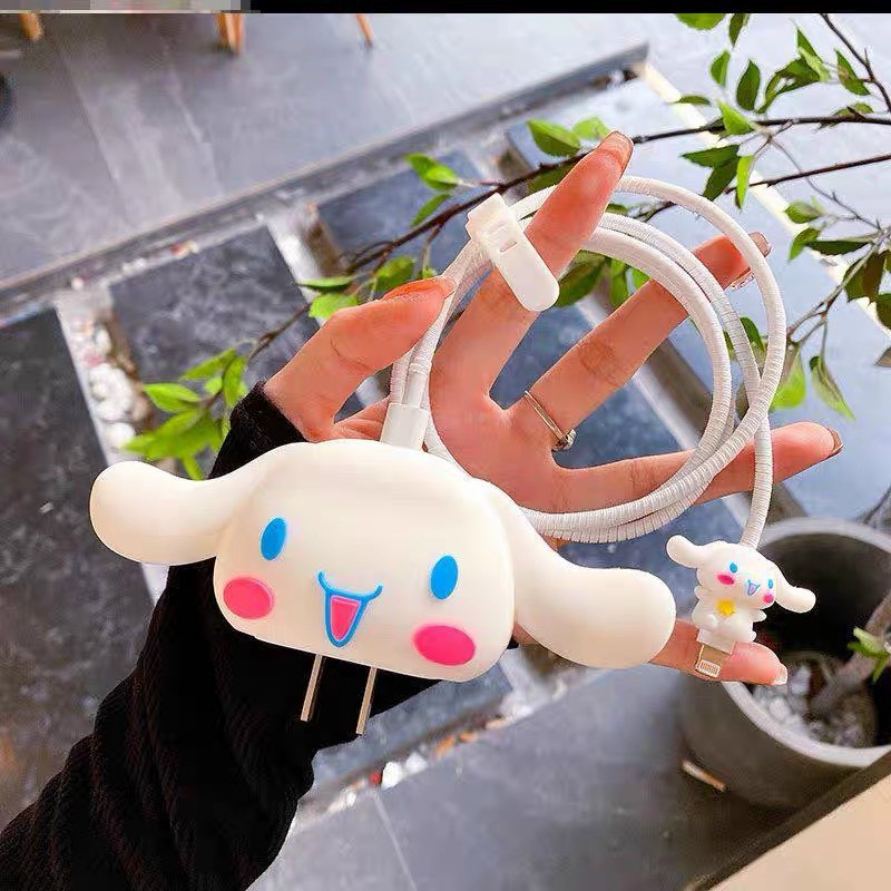 Bộ Bảo Vệ Củ Sạc Dây Sạc 18 20W Chống Gãy Đầu Sạc Hình Thú Ngộ Nghĩnh Siêu .Cute