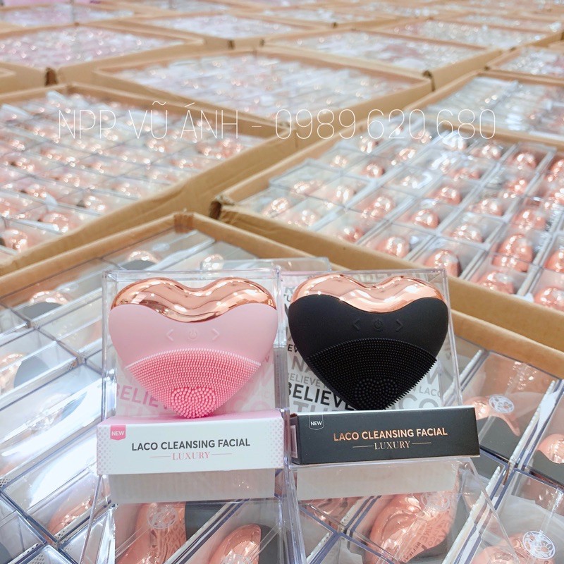 Máy rửa mặt LACO LUXURY chính hãng bảo hành 12 tháng giúp làn da sạch mịn màng, xoá nhăn nâng cơ và thon gọn hàm | BigBuy360 - bigbuy360.vn