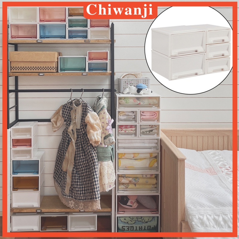 Set 5 hộp nhựa mini nhiều màu sắc dùng để đựng đồ chơi búp bê tỉ lệ 1 / 6 độc đáo