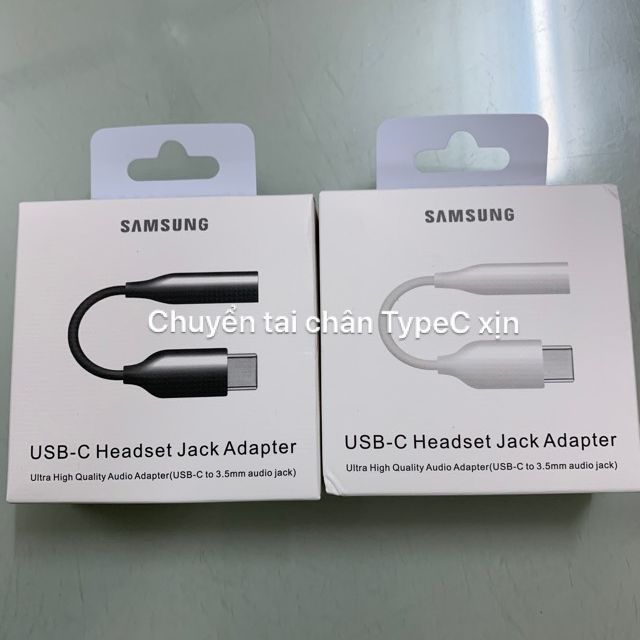 Jack chuyển tai nghe cổng Type C ra Jack 3.5 cho Samsung S8, S9, s10, Note 8, Note 10, S20plus, Note 20... Có bảo hành