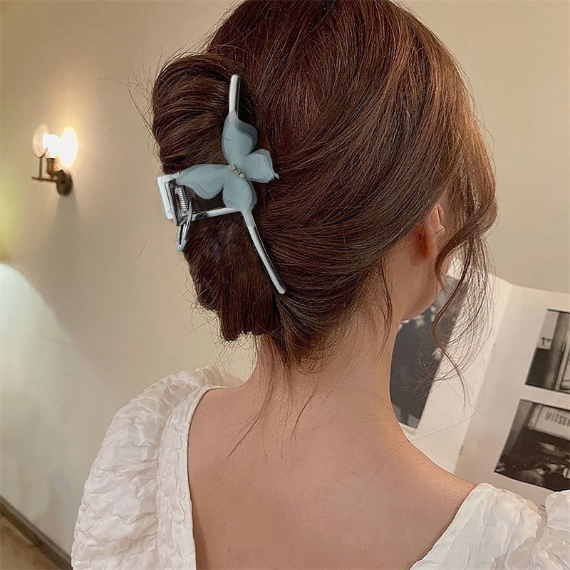 Kẹp Tóc Hình Cá Mập Đơn Giản Và Tinh Tế Bằng Kim Loại 2022 Cho Nữ