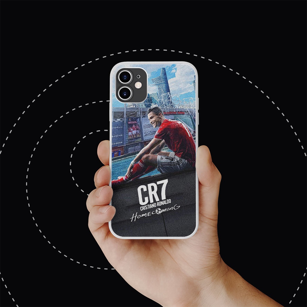 Ốp điện thoại cr7 welcome home manchester pro 13 11 12 promax 7 8 plus xs X Xr RED20210067