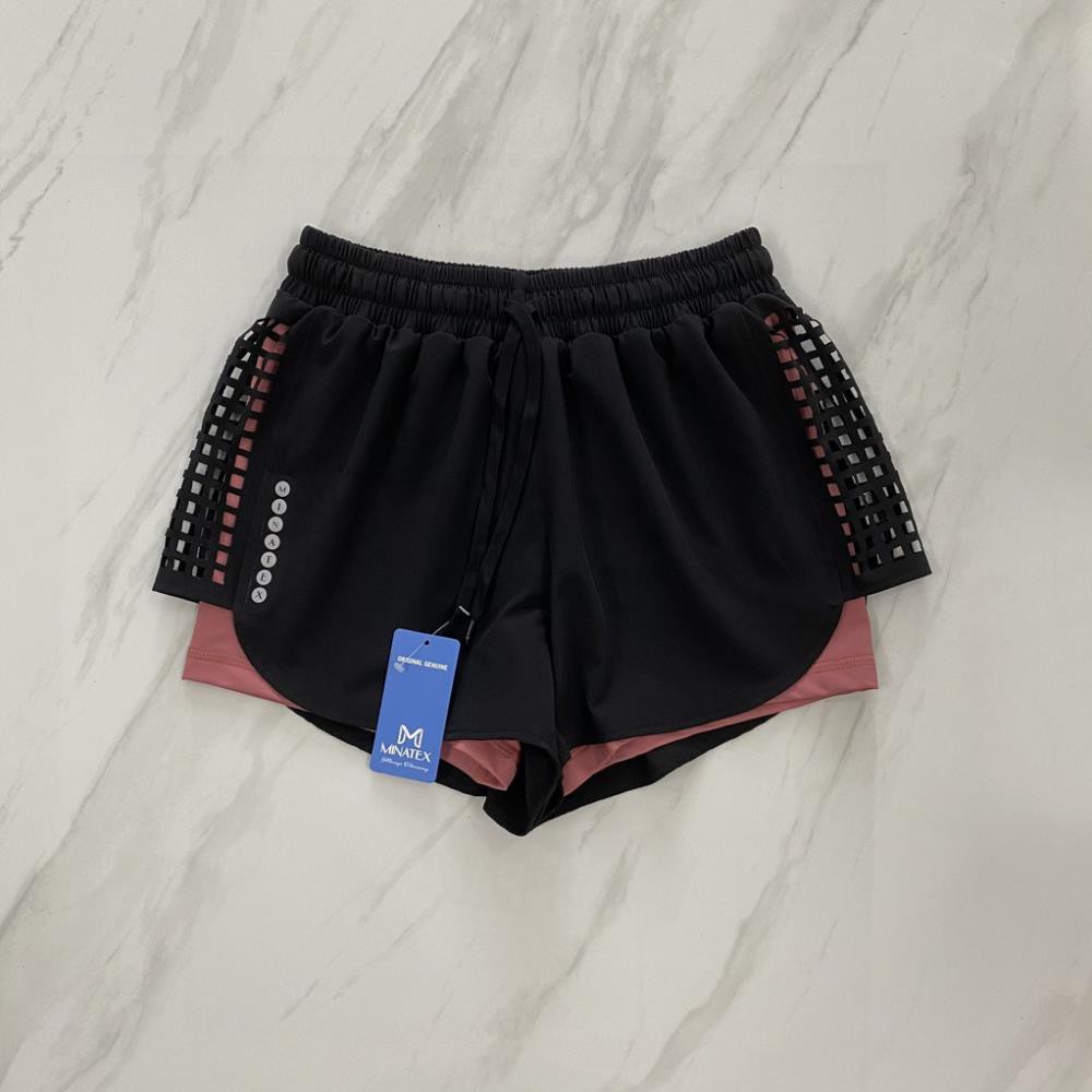 Quần đùi 2 lớp đi bơi đi biển, quần tập gym Minatex ✔️ . | BigBuy360 - bigbuy360.vn