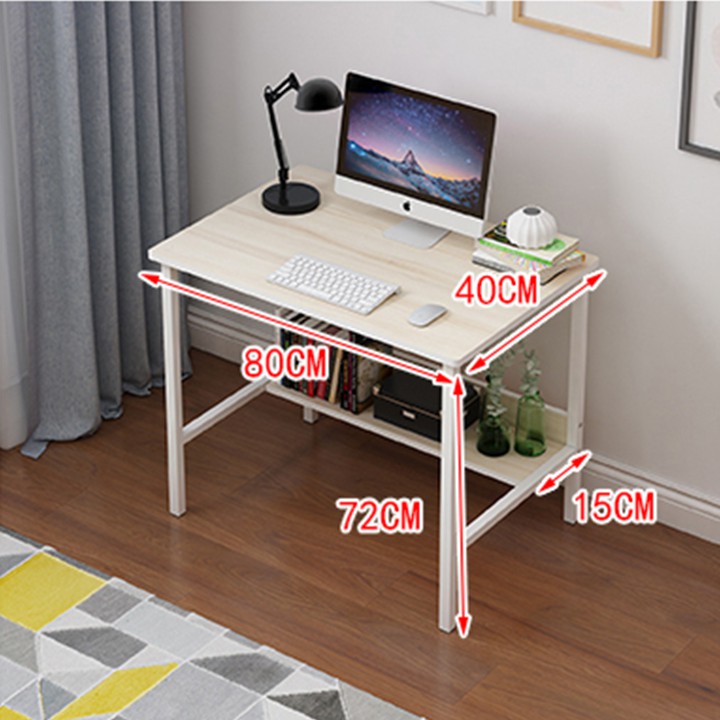 Bàn học - Bàn học đẹp có giá sách 80x40x73cm phù hợp với mọi lứa tuổi