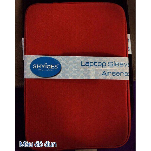 Túi Shyiaes 14inch chống sốc dành cho laptop đủ các màu xanh, đỏ, tím, hồng, đen, xám