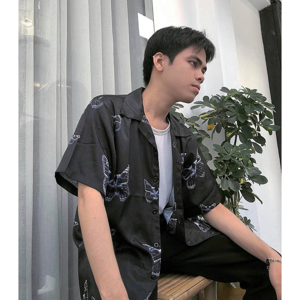Áo sơ mi dirtycoins Monarch Print Shirt áo sowmi bướm dirty coins | BigBuy360 - bigbuy360.vn