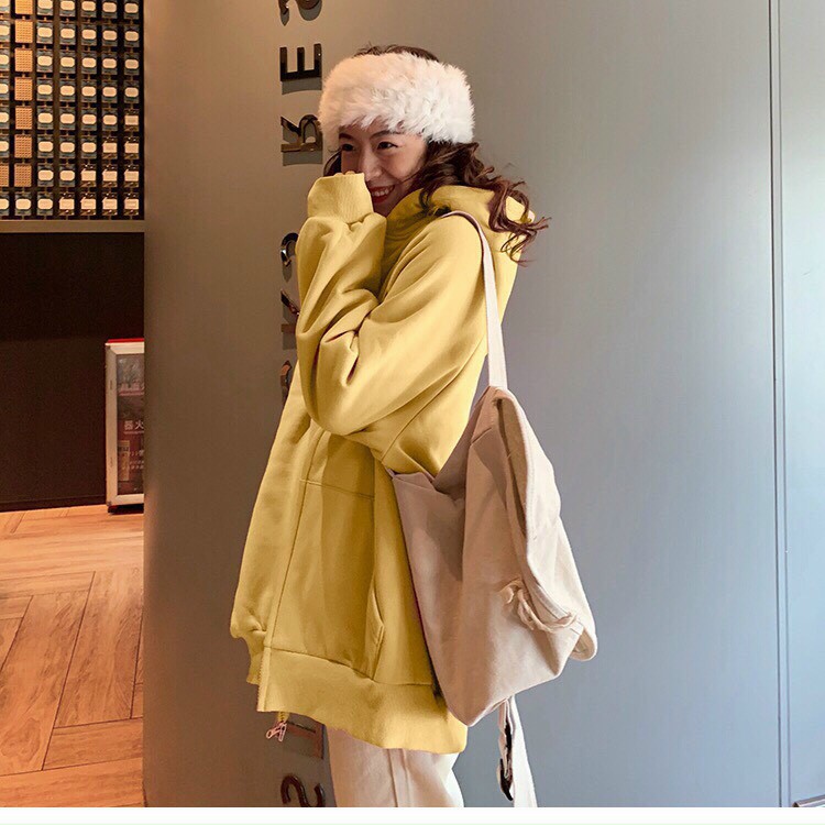 Áo khoác nỉ hoodie  In Hình Logo Thỏ có Dây Kéo, Chống nắng phong cách Unisex có 4 màu form rộng-Life Unisex