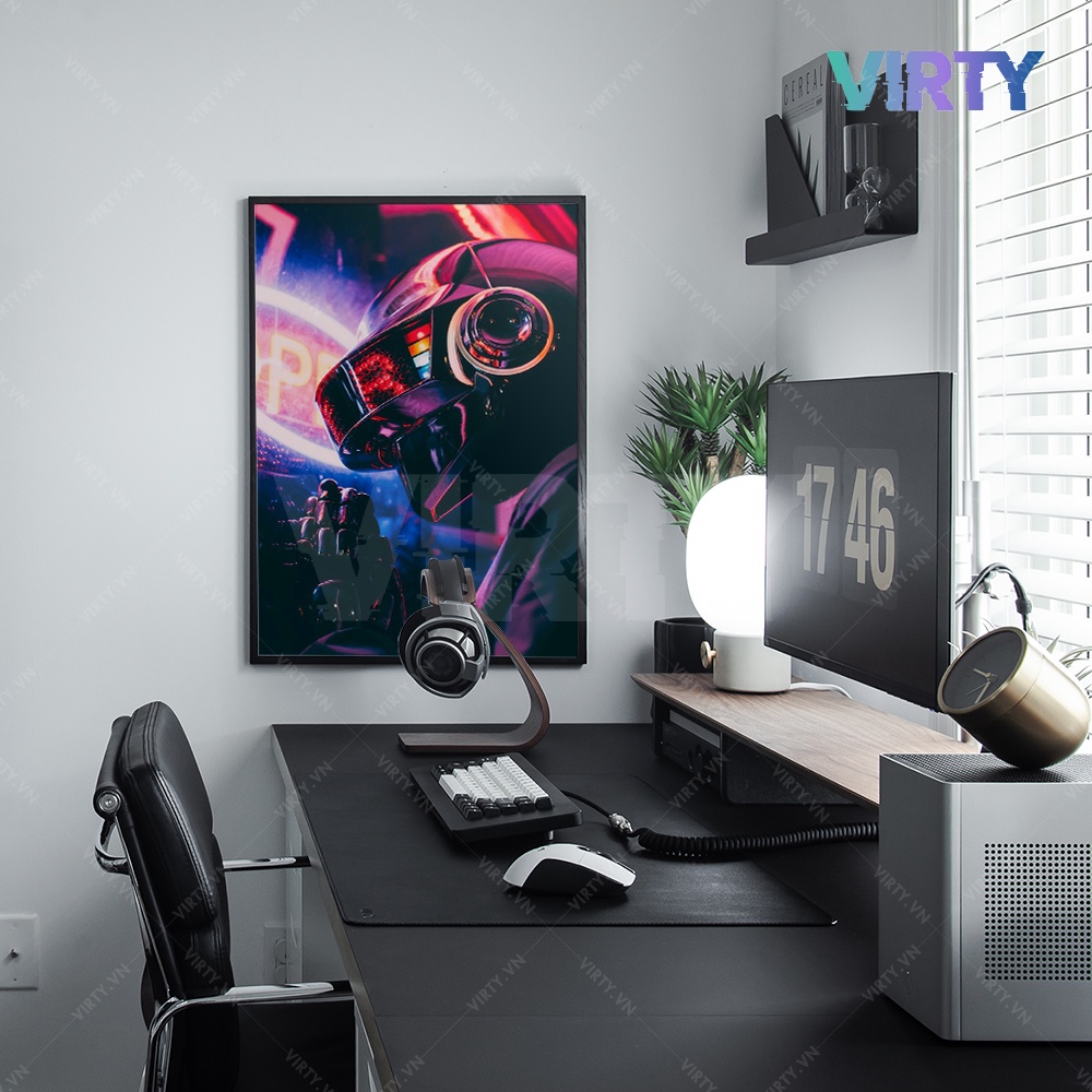 Tranh treo tường game PUBG kèm khung composite VIRTY Tranh Canvas decor phòng ngủ, phòng làm việc