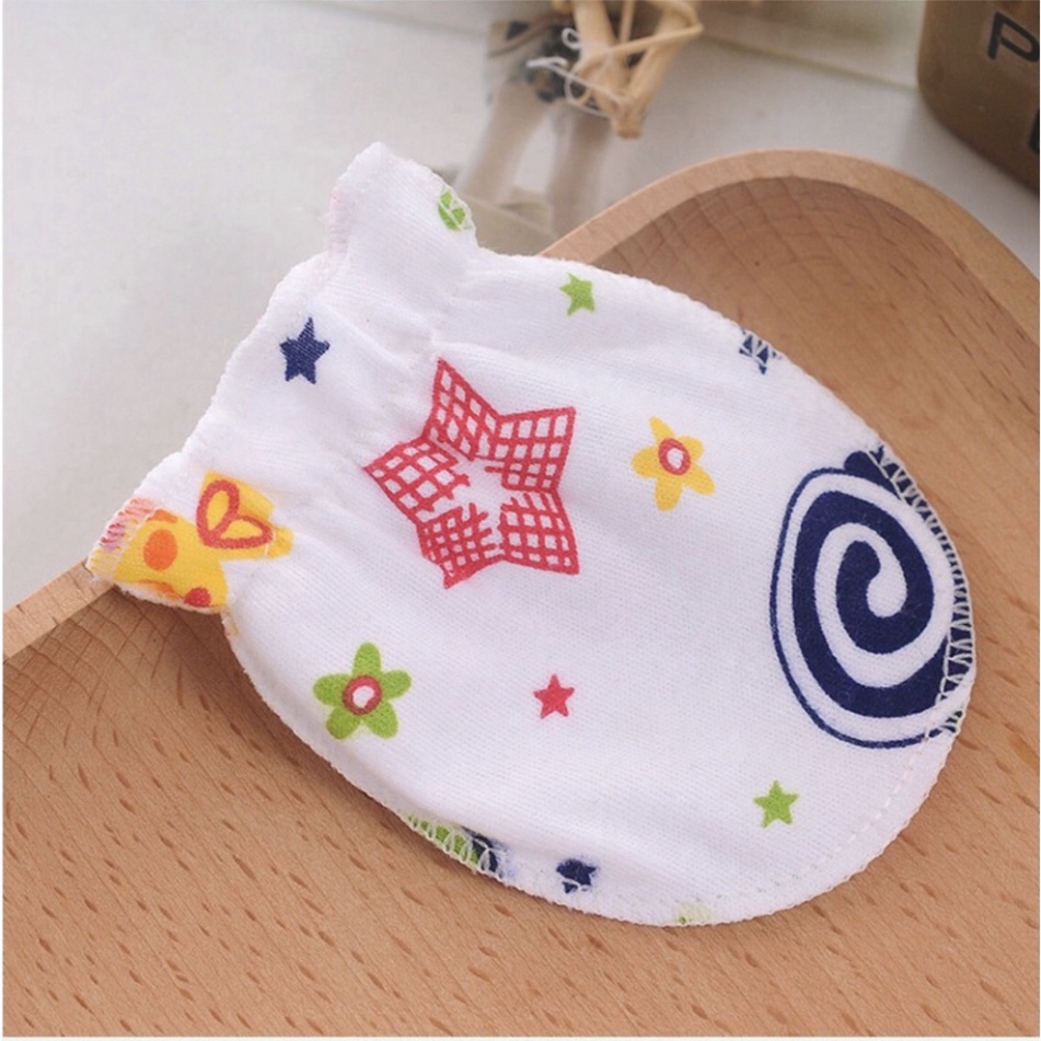 Bao tay cho bé sơ sinh vải cotton - set bao tay mềm mại cho bé