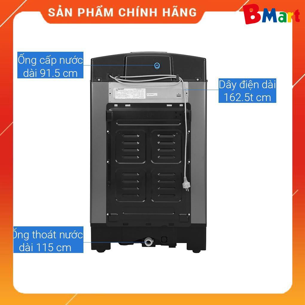 [ FREE SHIP KHU VỰC HÀ NỘI ] Máy giặt Sharp cửa trên 10 kg ES-W100PV-H - [ Bmart247 ]  - BM