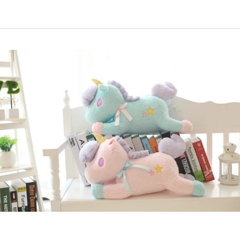 ngựa thần bông unicorn bông nằm có đốm  G4B8 gấu bông dễ thương 40cm