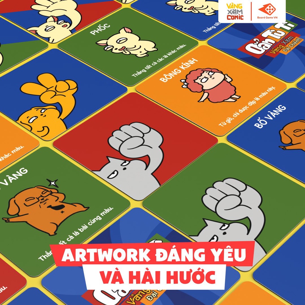 Trò chơi mới đón Tết Oẳn Tù Tì - Vàng Xám Đại Chiến - Board Game VN