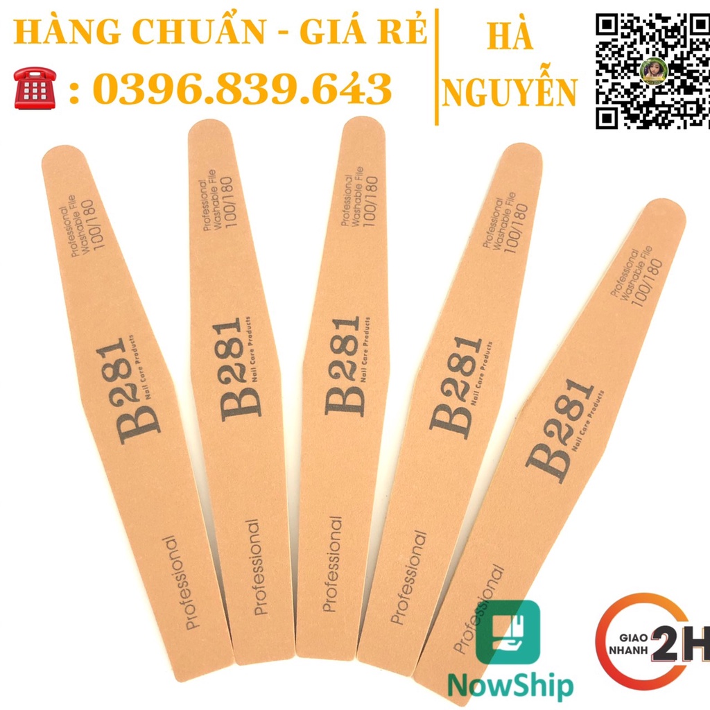 Dũa Da Bò Cao Cấp B281 - Dũa Phom Móng 100/180 Siêu Bền