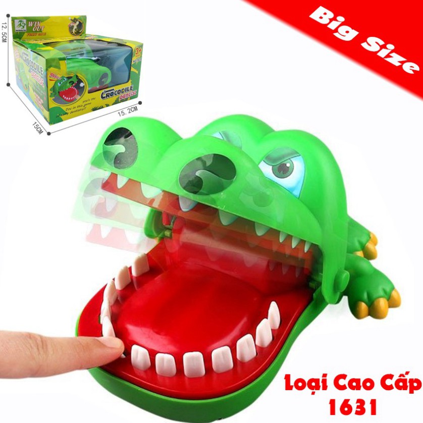 Khám Răng Cá Sấu Cao Cấp 2631 LOẠI TO cá sấu cắn tay