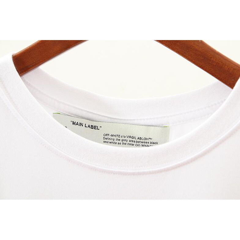 Áo Thun Off-White Tay Ngắn Chất Cotton In Chữ Thời Trang