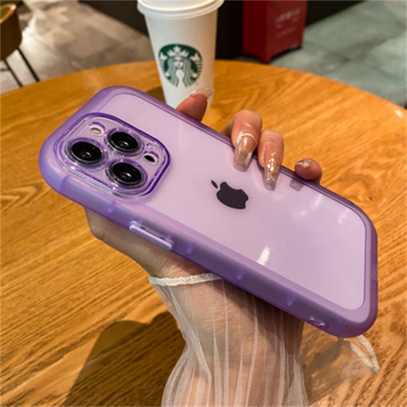 Ốp Điện Thoại Silicon Mềm Trong Suốt Chống Sốc Cho iPhone 11 12 13 Pro Max ip11 ip13