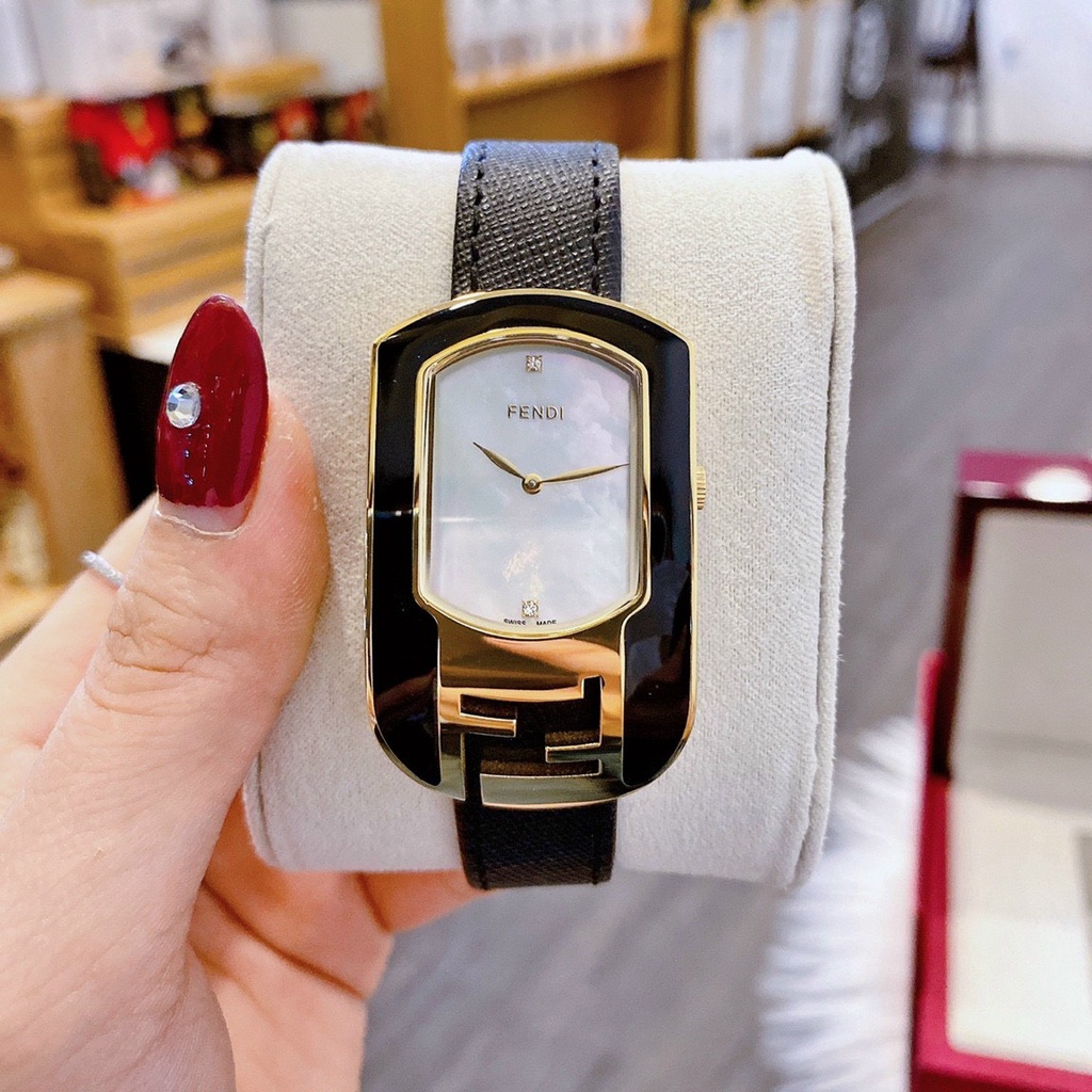 Đồng hồ nữ Fendi Chameleon máy THỤY SĨ mặt KHẢM TRAI THỜI THƯỢNG- TINH TẾ size 36-38mm