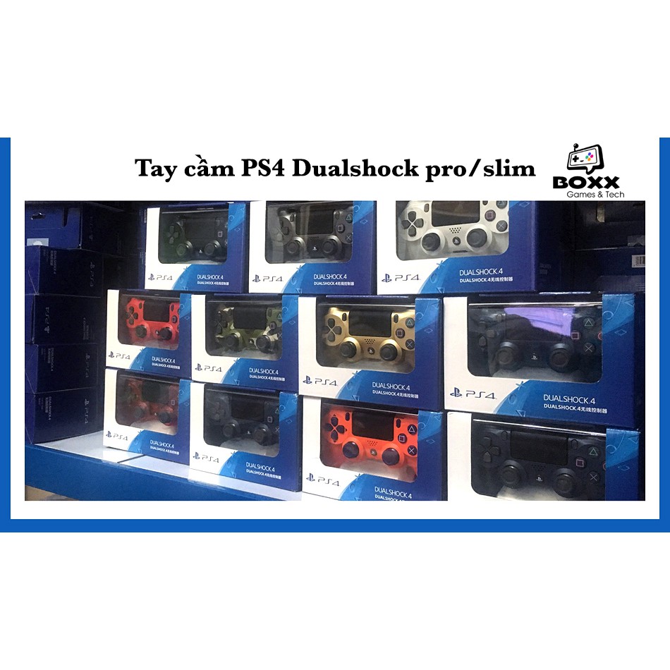 Tay cầm Ps4 Slim/Pro chính hãng nhiều màu, tay cầm chơi game ps4 dualshock