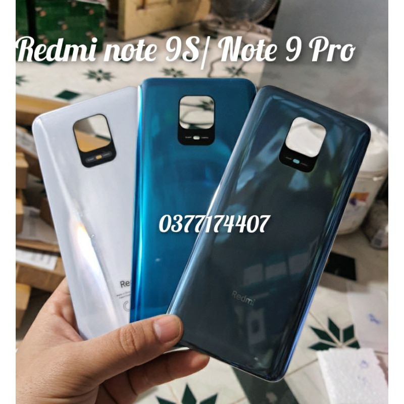 Thay vỏ nắp lưng kính cho Xiaomi Redmi Note 9S, Note 9Pro, Note 9 Pro Max Zin đẹp như máy mới