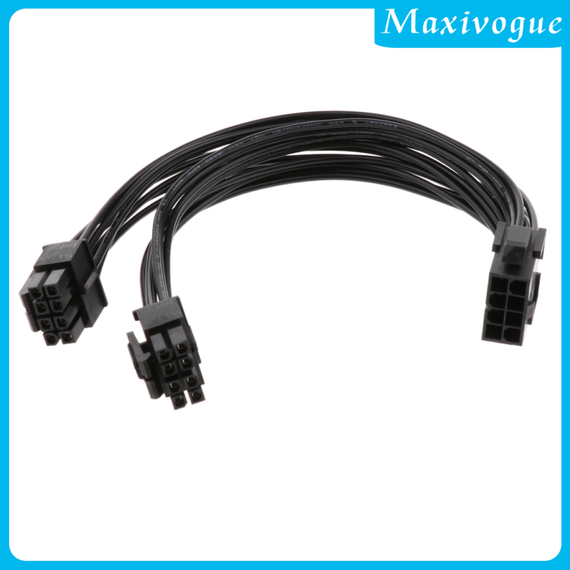 Dây Cáp Chia Nguồn 8Pin Female Sang Dual 8Pin  Male 18AWG CPU