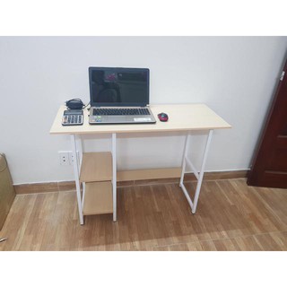 (Hình thật 100%)Miễn phí ship Bàn học và làm việc kèm giá sách 100x40x72Cm - (TK378)