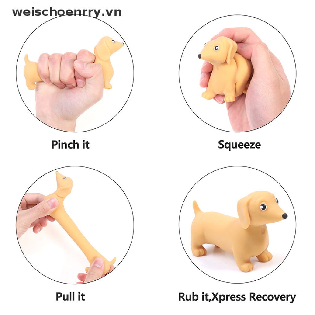 Đồ Chơi Nắn Bóp Đàn Hồi Giảm Stress Hình Xúc Xích