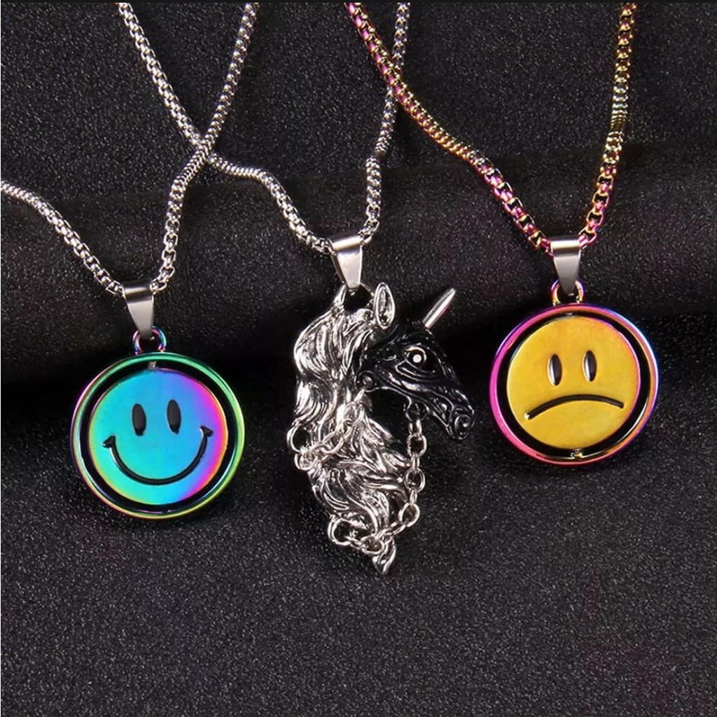 Vòng cổ nam nữ Icolor Store - Dây chuyền tặng kèm mặt dây chuyền Unisex