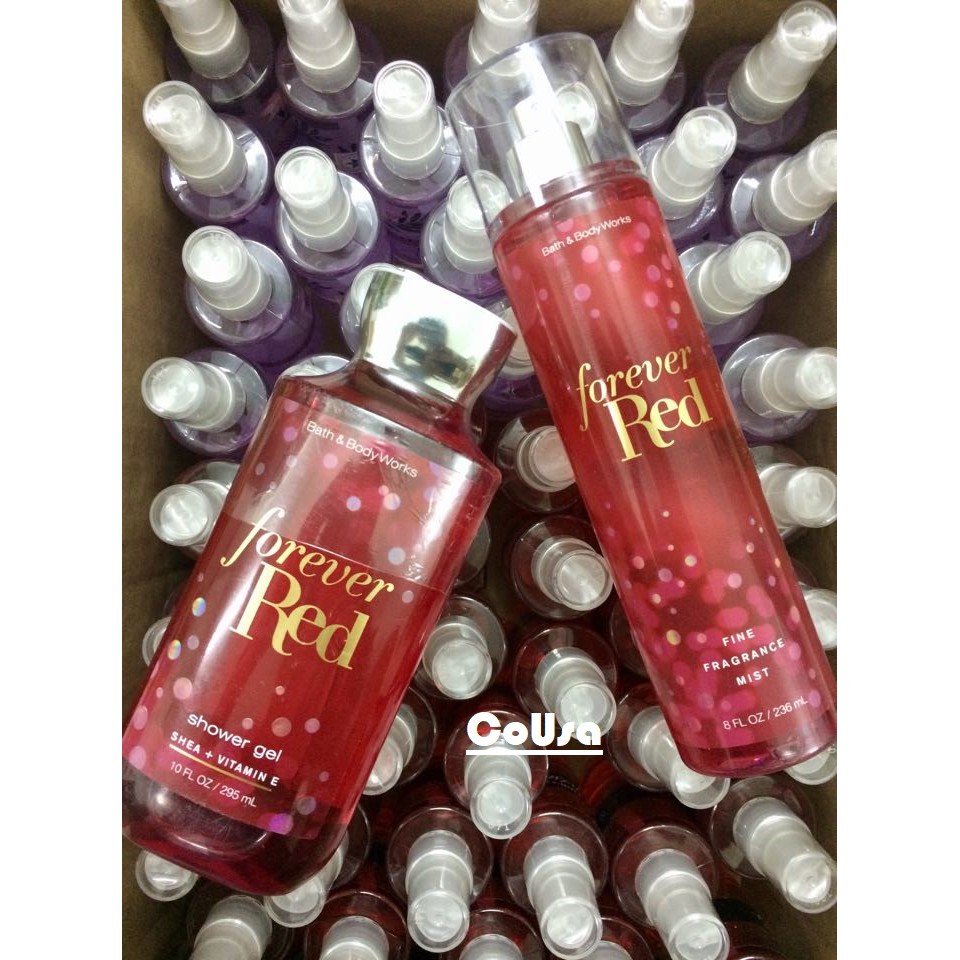 Sữa Tắm Và Xịt Nước Hoa Hương Thơm Kinh Điển Forever Red Bath And Body Works