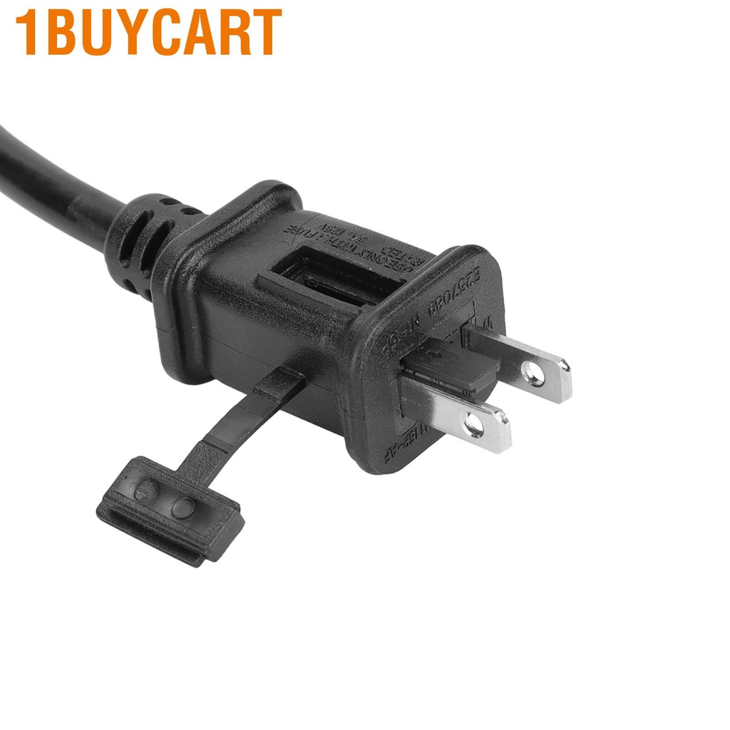 Dây cáp nguồn nối dài USA đầu cắm 2pin US AC có vỏ chống nước kèm cầu chì chuyển đổi NEMA 5‑15P sang 5‑15R