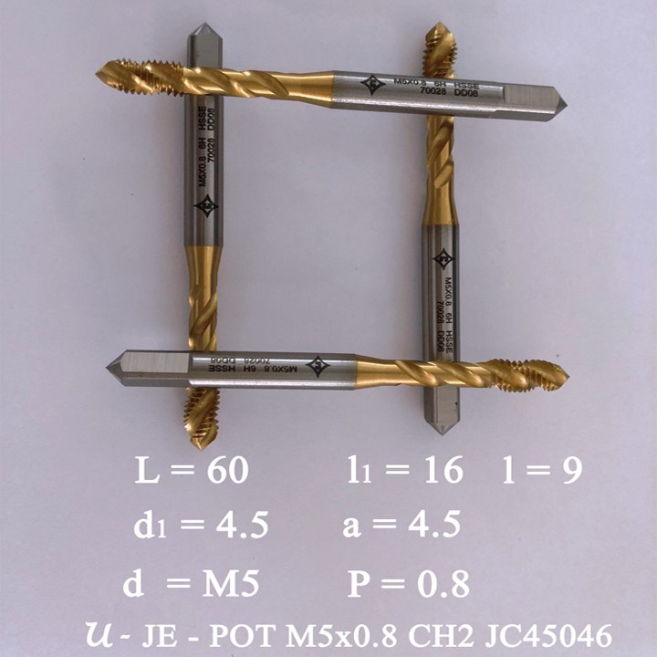 Mũi Taro M5x0.8-SFT/ Taro Cleveland Chạy Đa Vật Liệu/ Dụng Cụ Cơ Khí SPIT