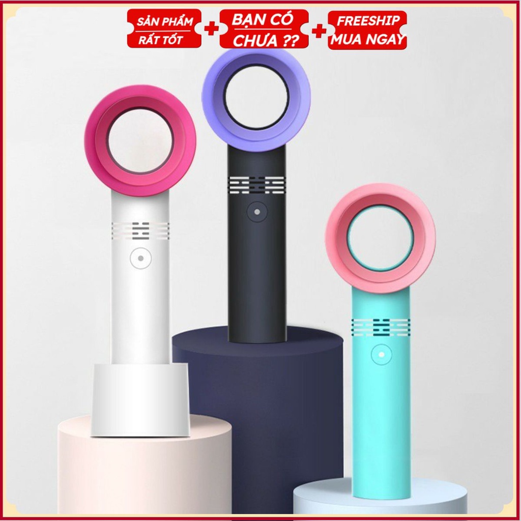 PVN24916 Quạt mini không cánh 360 độ cầm tay tiện dụng T2