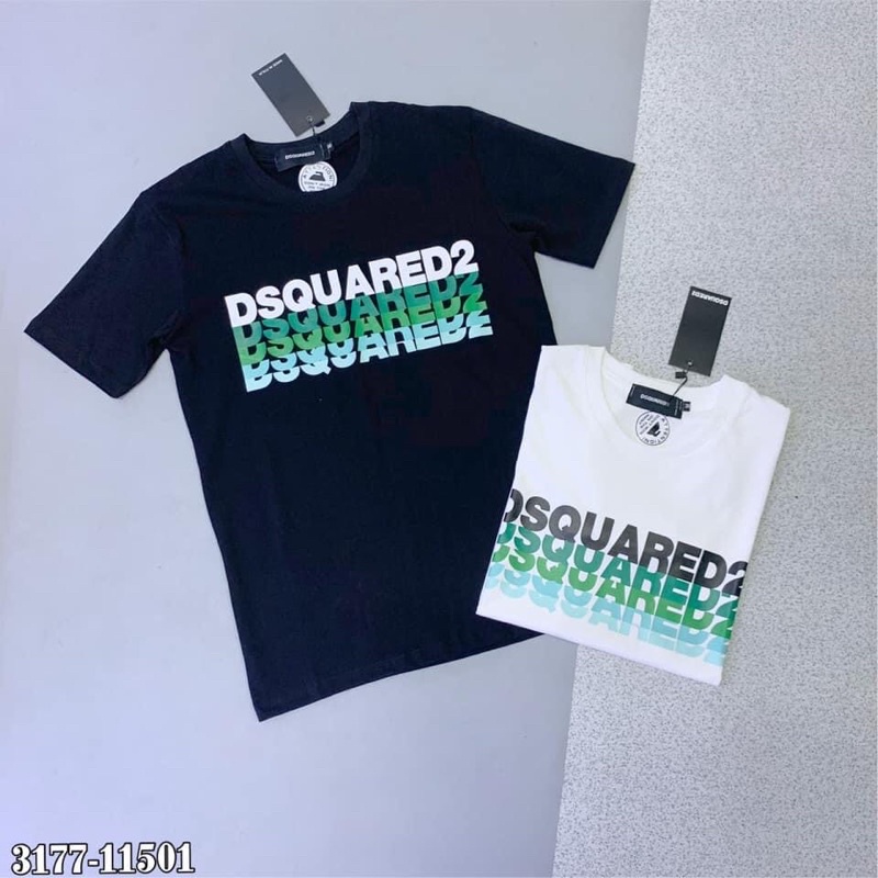 Áo phông Dsquared2 chữ xanh bản cao cấp cực đẹp 2021 - Áo thun nam nữ - Áo đôi