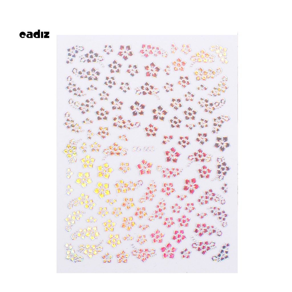 Nhãn Dán Trang Trí Móng Tay Hình Bông Hoa 3D DIY