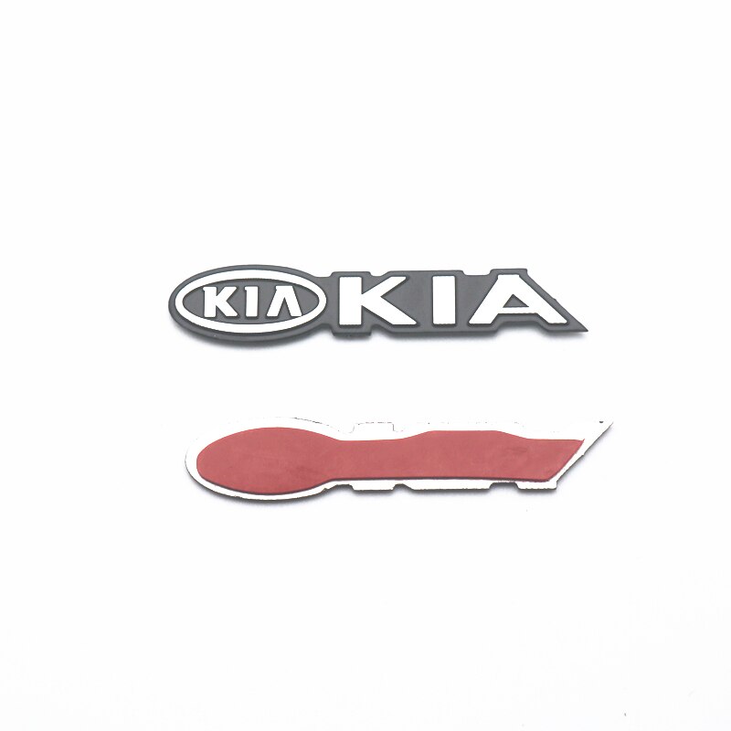 Set 4 miếng dán 3D bằng nhôm trang trí loa Kia Sportage Rio Picanto Forte 12-20 2021