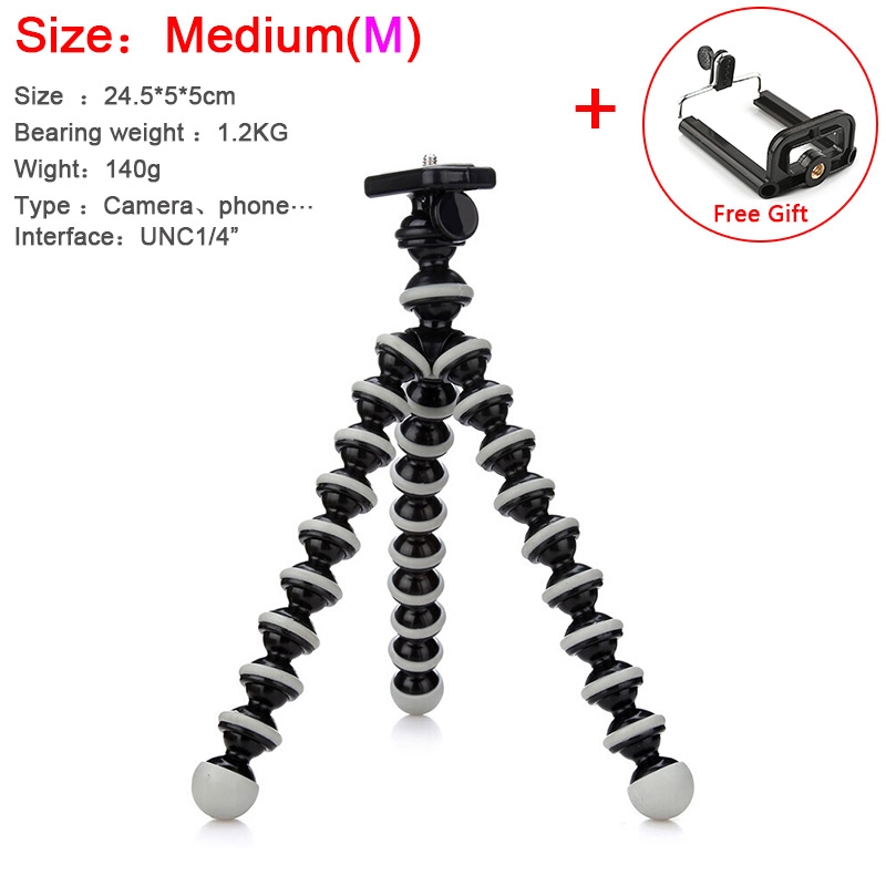 Chân Tripod Bạch Tuộc Cỡ Lớn / Vừa / Nhỏ Cho Điện Thoại / Máy Ảnh