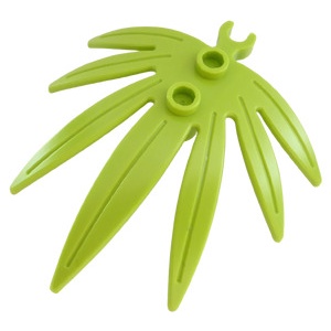 Lego lá cây to 6 x 5 / Lego Part 10884: Plant Leaves 6 x 5 Swordleaf with Open O Clip Thick