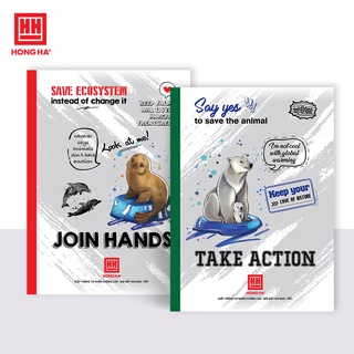 Tập kẻ ngang 80 trang định lượng 70gsm gáy dán ruột có chấm so le - Hồng Hà Study Typography - MS: 1433