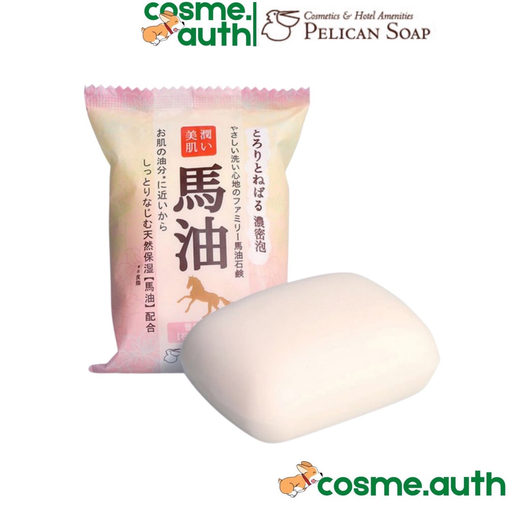 Xà Phòng Rữa Mặt Chiết Xuất Dầu Ngựa Pelican Horse Oil Soap (80g)