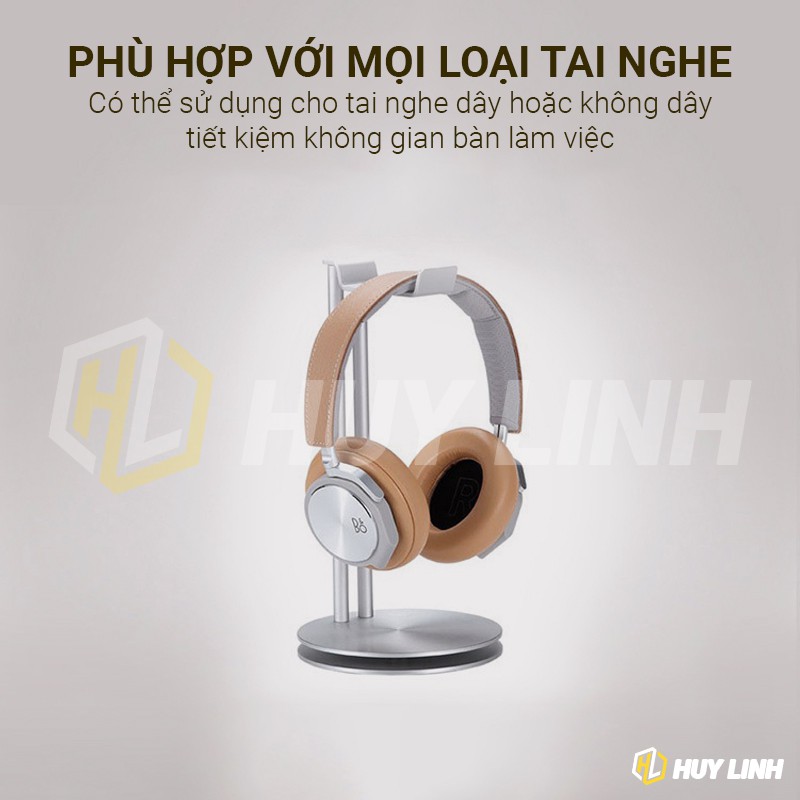 Giá treo tai nghe Headset Stand Headphone Holder HL282 - Hai thanh trụ đứng bằng kim loại