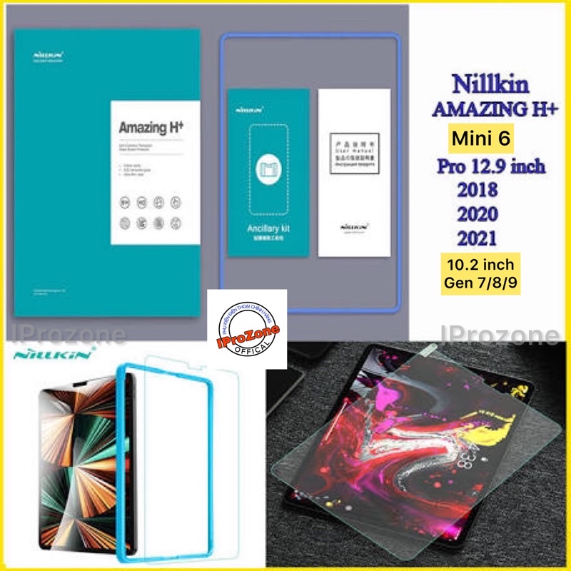 Kính cường lực chính hãng Nillkin H+ Cho IP M1 11 inch / 12.9 inch/ 11 inch 2020/2018 / Mini 4/5/6 / gen 7/8/9 / 10.9