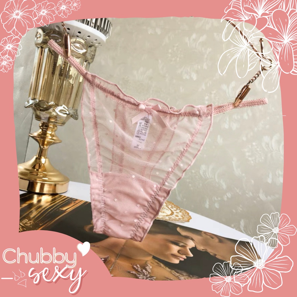Quần Lọt Khe Dây Ren Chấm Bi Vải Voan Lưới  Quyến Rũ  - Underwear Sexy - QLK12 - Chubby.Sexy | BigBuy360 - bigbuy360.vn