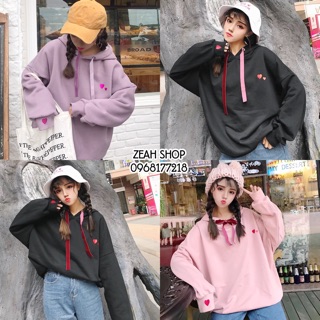 Áo hoodie tim freesize