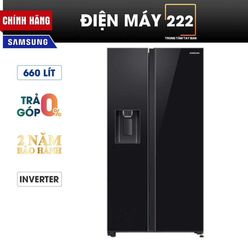 [Freeship HN] Tủ lạnh Samsung side by side RS64R53012C/SV chính hãng